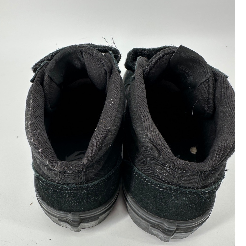 Vans Ward V Mid Black Suede Canvas Strap Skate Shoes Kids Youth Size 3 500714 - Picture 4 of 9
